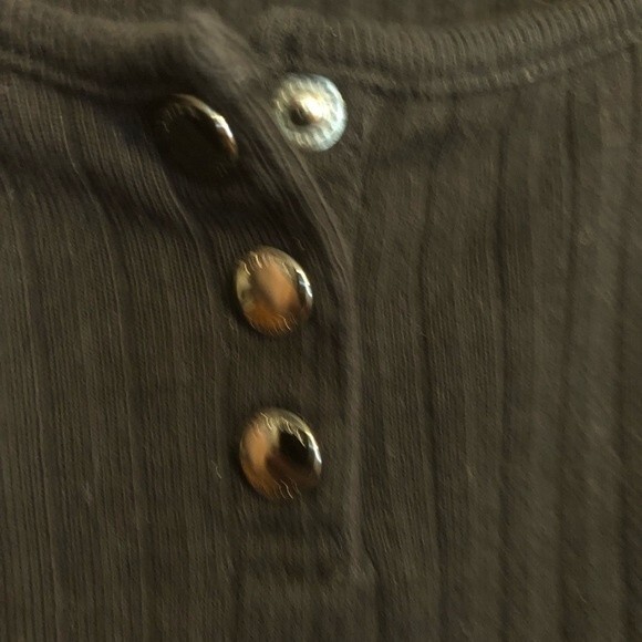 LAUREN RALPH LAUREN Large Black Ribbed Sweater Scoop Neck Popover Stretch Cotton - Picture 2 of 7